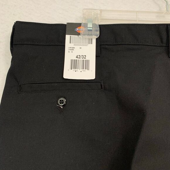 Dickies Pants Men Size 42 X 32 Black Occupational Workwear LP812BK Relaxed Fit - Picture 3 of 11
